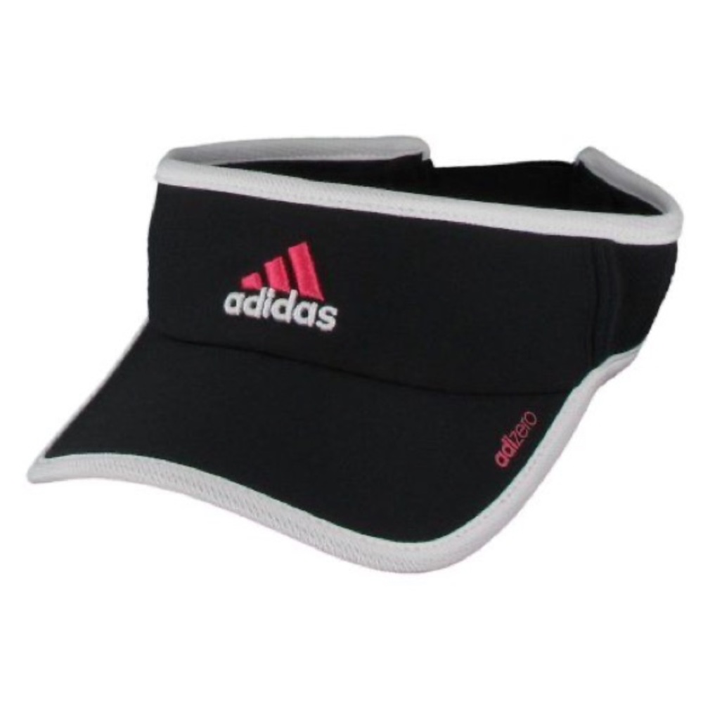 Black and Pink Adidas Visor